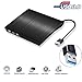 Produktbild USB3.0 DVD/CD DVD-RW Brenner Portable DVD CD Brenner Slim extern Laufwerk ,superdrive für alle Laptops/Desktop z.B Lenovo, Asus, Acer, PC unter Windows und Mac OS für Apple Macbook, Macbook Pro, MacbookAir, iMac(Schwarz)