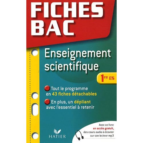 Enseignement scientifique 1e ES