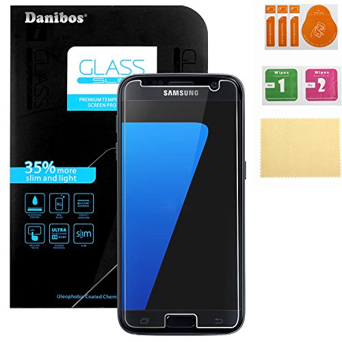 Samsung Galaxy S7 Panzerglas, Danibos Gehärtetem Glas Schutzfolie Displayschutzfolie Folie für Samsung Galaxy S7 (bewusst kleiner als das Display, da dieses gewölbt ist)