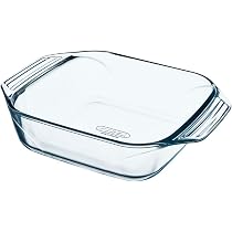 Set 3 Teglie In Vetro Borosilicato – Rotonda (27cm), Quadrata (25x22cm), Rettangolare (35x20.5cm) – Resistenti Al Forno 300°C E Lavastoviglie