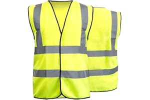 Mr Prime Ltd Hi Vis Safety Vest Jacket for Outdoor Running Work