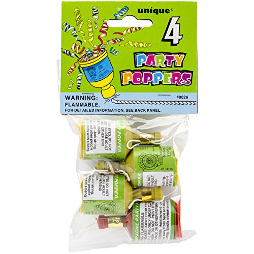 Party Favors 4/Pkg-Poppers