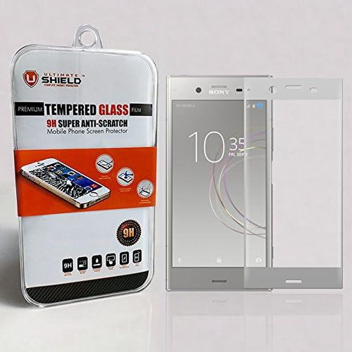 Ultimate Shield Premium Tempered Glass Screen Protector for Sony Xperia XZ1 (Silver)