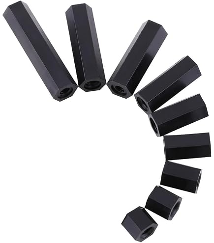 Kit Distanziali Esagonali M3 Nylon Nero – 180 Pezzi Dado Vite Assortito Stand Off - Foto 3