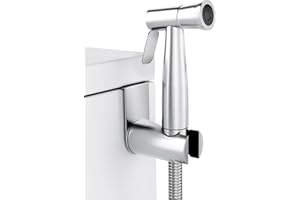 DQZSY Kit de Bidet de Toilette de haute qualité, Douchette à main pour bidet en acier inoxydable avec tuyau et crochet de 150 cm ou support mural