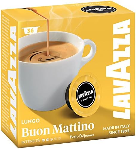 Lavazza A Modo Mio Lungo Boun Mattino Coffee Pods Capsules (36 Pods)