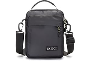 ZAICCI Borsello Uomo Tracolla Con Maniglia, Borsa a Spalla Leggero Multitasche Impermeabile Antifurto Borsa Messenger