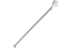 Geberit - Tubo de conexión flexible para cisternas empotradas Geberit (240.989.00.1) - Plateado - Silicona - 2.4 cm x 8.2 cm - Paquete de 1 artículo