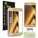Produktbild Samsung Galaxy A3 (2017) Gehärtetes Glas-Schirm-Schutz, AKPATI Glasfolie Displayschutzfolie Schutzglas 9H Härte High Definition Bubble Free Anti-Kratzer gehärtetes Glas - Gold