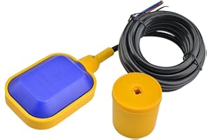 Aideepen 3 m Kabel Wasserstandsregler, Automatischer Einstellschalter, Rechteckige Schwimmerschalter für Wasserturm Tanks, Schwimmbäder, Fabrik Pools AC 220V-380V