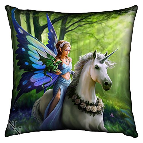 REALM OF ENCHANTMENT SILK CUSHION 42CM BY ANNE STOKES - NEMESIS NOW by ANNE STOKES