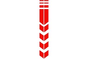 GOGOU Adesivi per Parafanghi di Moto, Adesivi Moto Auto, Decalcomanie per moto, Adesivi per corse sportive, Modellismo Vinile Lucido, 34 * 5.5CM (Rosso)