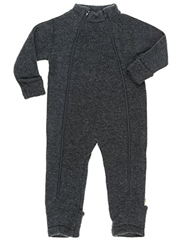 Merino wool fleece baby overall pramsuit