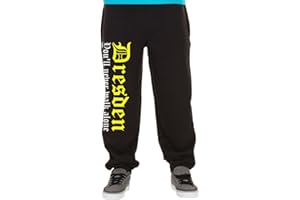 UGLYSHIRT89 Dresden Never Walk Alone Jogginghose | Fussball | Ultras