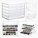 Hotrose 5 Drawers Cosmetic Organizer Clear Acrylic Make Up Jewellery Case