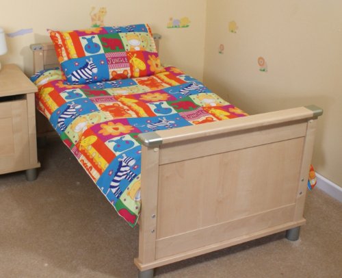 Jungle Animals Cot Bed/Junior Duvet Cover & pillowcase - Cotton - UK Made