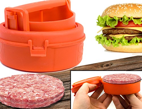 HOMETOOLS.EU – Profi Burger Presse – Hamburger Cheeseburger Beef Presse Patty Burger Presse Form – zwei Größen – verstellbar, geschirrspültauglisch - 2