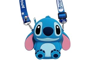 SIMYRON Kids Purse Girls Silicone Mini Children's Coin Purse Cute Cartoon Shoulder Bag Crossbody Bag Accessories Bags Adjustable Strap for Kids Gift Travel Holiday