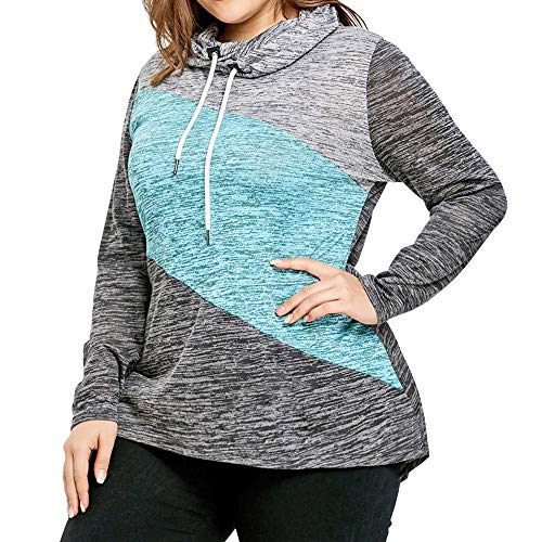 Preisvergleich Produktbild Subfamily Damen LangäRmliges, GroßFormatiges Sweater Top Mit Kapuze Bekleidung Damen MäNtel Tops Sweatshirts TrainingsanzüGe Kapuzenpullover Pullover Hoodie Outwear