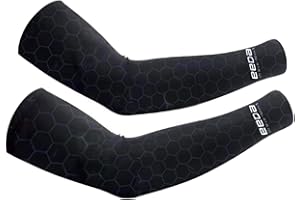 Kikuo 3D Ärmlinge Damen/Herren, Unisex Cooling Ärmlinge Volleyball, Uv Schutz Radfahren, Herren Tattoo für Frauen Männer Radfahren Angeln Wandern Camping (1 Paar)