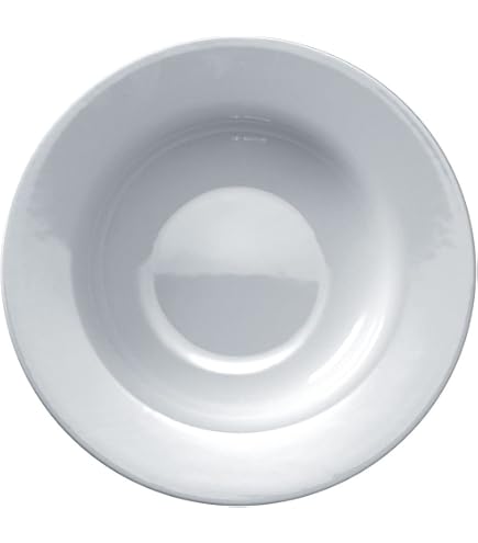 ALESSI - Assiettes Creuses En Bone China "All-time" - Set De 4, Diamètre 22 Cm, Lave-vaisselle, Design Guido Venturini