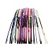 Hosaire Multicolor Mixed Colors Nail Art Striping Tape Line Decoration Sticker DIY Nail Tips Pack Of 30 rolls