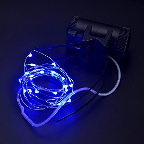 InnoBeta® LED Fahrrad-Lichtstreifen, Outdoor Wasserdicht Flexibel Helle Lichter Für Radfelgen oder Fahrradrahmen, Blinkender / Leuchtender Modus, Perfekt für Erwachsene und Kinder für Sicherheit und Spaß am Sport (Kostenloses, blaues Armband als Geschenk), 3*AA-Batterien im Lieferumfang enthalten - 2