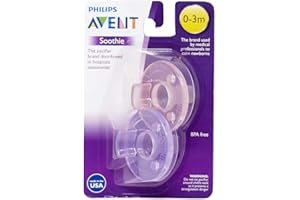 PHILIPS AVENT Avent Soothie Baby smoczek, 0-3 miesięcy, różowy/fioletowy - z USA