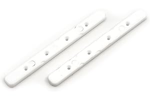 SPITBOARDS Fingerboard Board Rails Board Rails Set of 2 with Screws - White