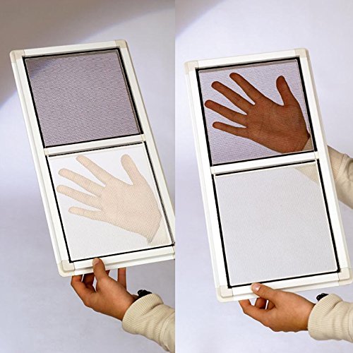 Fliegengitter 3er Set: 130x150cm Fenstergitter aus Polyester in anthrazit, Fliegennetz im Sparpack - 4