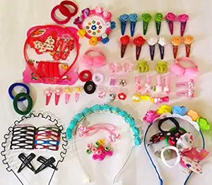 DLASSIETRENDS Hair Accessories Combo for Kids School Girl Baby Girls Rubber Bands Easy to use in Styling Fashion Access