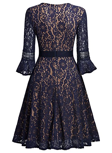 miusol women's retro floral lace slim evening cocktail mini dress Miusol Women's Retro Floral Lace Slim Evening Cocktail Mini Dress