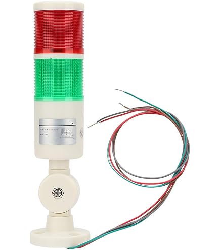 Lampada Di Segnalazione Industriale LED - DC 24V, Lampeggiante, Rossa, Resistente All'Acqua