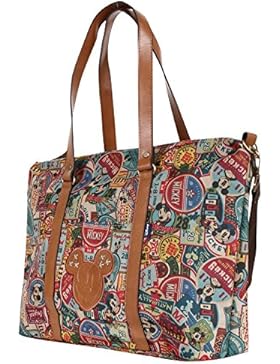 Disney klassischer Stil Micky Maus Allzwecktasche Schultertasche breite Einkauftasche