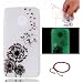 Produktbild Schutzhülle für Motorola Moto G5, GOCDLJ Ultra Thin TPU Luminous Fluoreszierendes Licht Leuchtende Nacht Hülle Muster Gel Skin Transparent Bumper Rand Cover Tasche Bunte Handyhülle Protective Case Schale schützende Durchsichtig Rückschale Clear Rubber Pattern Fall Handytasche Weiche Ränder Etui + Chinesischer Stil Rote Armbänder für Lenovo Moto G5 Design Traum Löwenzahn