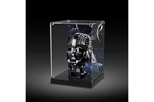 Tirff Acrilico Vetrina Teca Compatibile con Lego 75304 Casco di Darth Vader, A Prova di Polvere Vetrina in Acrilico Acrylic Display Case per 75304, (Modello Lego Non Incluso) (Stile A)