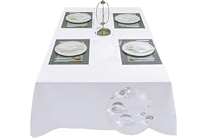 BALCONY & FALCON Tovaglia Antimacchia Tovaglia Quadrata Tovaglia Impermeabile Tovaglia Elegante in Tessuto Raso per Natale Compleanno