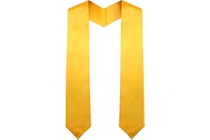 KEAHND 30 Pulgadas Unisex Adult Graduation Stole,Stoles For Graduation,Student Graduation Stole,Satin Sash Graduation Stole,Graduación Estola De De Satén,Estola De Graduación,Adults Graduation Stoles,Negro