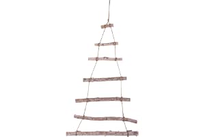 Rayher Deco-trästege att hänga upp, julgranar, naturlig, 75 x 40 x 1,5 cm