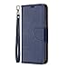 Produktbild Docrax Handyhülle Lederhülle für Galaxy A20E Flip Case Schutzhülle Hülle mit Standfunktion Kartenfach Magnet Brieftasche für Samsung Galaxy A20E - DOBFE130393 Blau