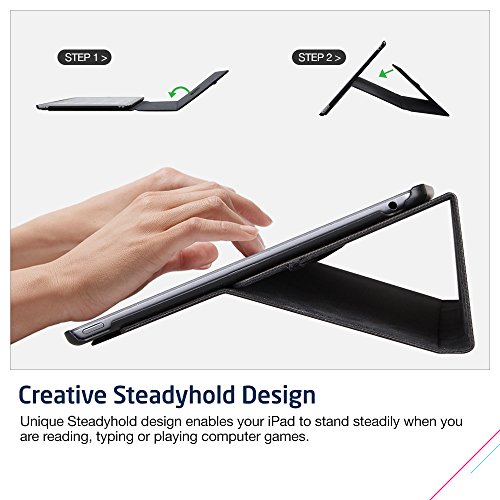 iPad Mini Hülle, ESR® Intelligent Bildserie Unternehmen Stil PU Ledertasche mit Auto aufwachen/Schlaf Funktion Schutzhülle für iPad Mini 1/2/3 (Braun) - 8