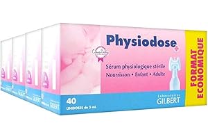 Laboratoire Gilbert Physiodose Sérum Physiologique Stérile Lot de 4 x 40 Unidoses