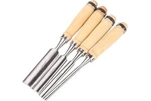 SOUIWUZI Gouges de sculpture sur bois, ciseau à demi-ronde Chiffre de travail du bois sculp taillé outil d'outil de menuiserie du bois à demi-cercle