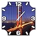 Produktbild Golden Gate Bridge, Design Wanduhr aus Alu Dibond zum Aufhängen, 48 cm Durchmesser, schmale Zeiger, schöne und moderne Wand Dekoration, mit qualitativem Quartz Uhrwerk