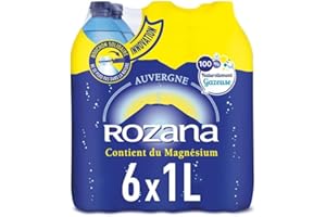 GREAT BRITISH TRADING LIMITED Rozana - Acqua naturale gassata 6 x 1 L - Unità