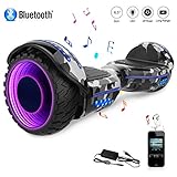 WUNDERVOLLE FUNKTIONALITÄT: COLORWAY Intelligenter, Self Balance Elektroroller, kontrolliert vom Fahrer, Geschwindigkeit von bis zu 10-15 km / h, Reichweite bis zu 10-15 km (abhängig von den Einsatzbedingungen), mit 400 W Dual Motoren, maximale Belastung 100kg;