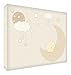 Feel Good Art bearmoon-a5blk-01it Token Decorative Acrylic Diamond, Sanding, Bear Design on the Moon, Beige, 21 x 14 x 2 cm