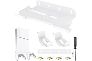 PRITOK Playstation 5 Slim Support vertical pour Playstation 5, PS5 Slim Discs et Digital, livré avec tube d'expansion et vis