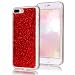 Produktbild iPhone 7 Plus Hülle, SpiritSun Bling Handy Hülle für Apple iPhone 7 Plus (5.5 Zoll) Weich TPU Silikon Schutzhülle Niedlichen Muster Schale Tasche Ultradünnen Etui Anti-stoß Kratzfeste Case Cover - Rot
