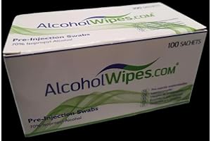 BIZZICO Alcotip Pre-Injection Skin Cleansing Alcohol Swabs (70% Isopropyl Alcohol) x 200